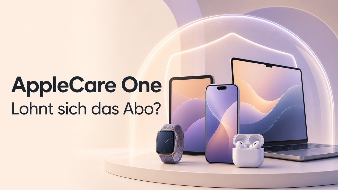 Mehrere persönliche Technikgeräte unter einem schützenden Schild